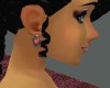 CAN Red Opal Earrings