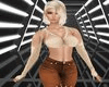 Brown torn top