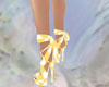 heels yellow/white