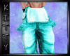 ! Overalls Teal Male