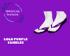 Lola Purple Sandles