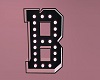 S! Letter B neon sign