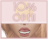 Open Mouth 10%