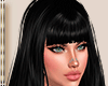 Cabelo Leda Franja Preto