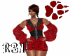 Red Shimmer & Leather