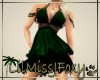 *J* Ruffle Green Dress