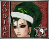 Green Velvet Elf Hat