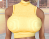 Yellow Knitwear Top