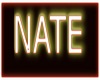 Nate Neon Sign