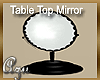Black Table Top Mirror