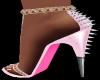 Pink Spike Sandals