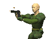 army guy firing pistol