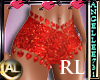 RED SEQUIN HEART SHORTS