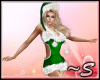 ~S Green Santa Dress