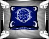 *C* Blue Serpent Pillow