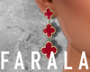 Cleef Earrings Red