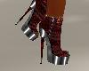 [MS]Leopard Boots Red