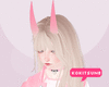 🌸 Pink Oni Horns