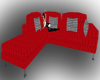 SOFA RED  WITH POSES