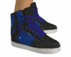 black/blue hightops