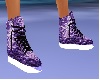 purple tennis shoes