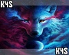 ❥ Colourful Wolf