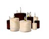 S&Z ivory/red candles