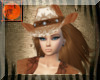 Cowgirl Cow leather hat