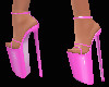 Pink Vinyl Heels