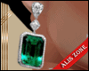[AZ]  Emerald Earrings