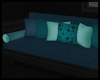 Blues & Teal Couch ~