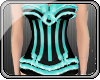 S) Light Blue Corset
