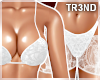 ᵀ White Lace Bra