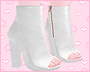 Open Booties White