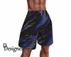 blu black sports shorts