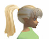 blond ponytail