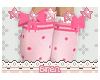 b. pink polka dot socks