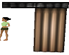 right brown curtain set