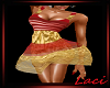 Temptress Gold/Red Dress