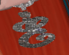 Diam Earings letter E