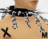 X M Chained Spike Collar