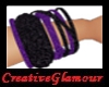 Purple & Black Bracelets