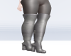 faux leather boots
