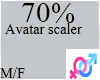 C. 70% Avatar Scaler