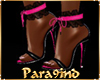 P9)GIO"Pink lace Heels