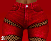 Red Fishnet Jeans RLL