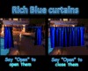 rich blue curtains