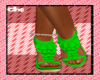 Green Cute Heels