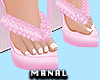 ! Pink Fur heels