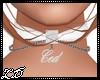 collier ced blanc
